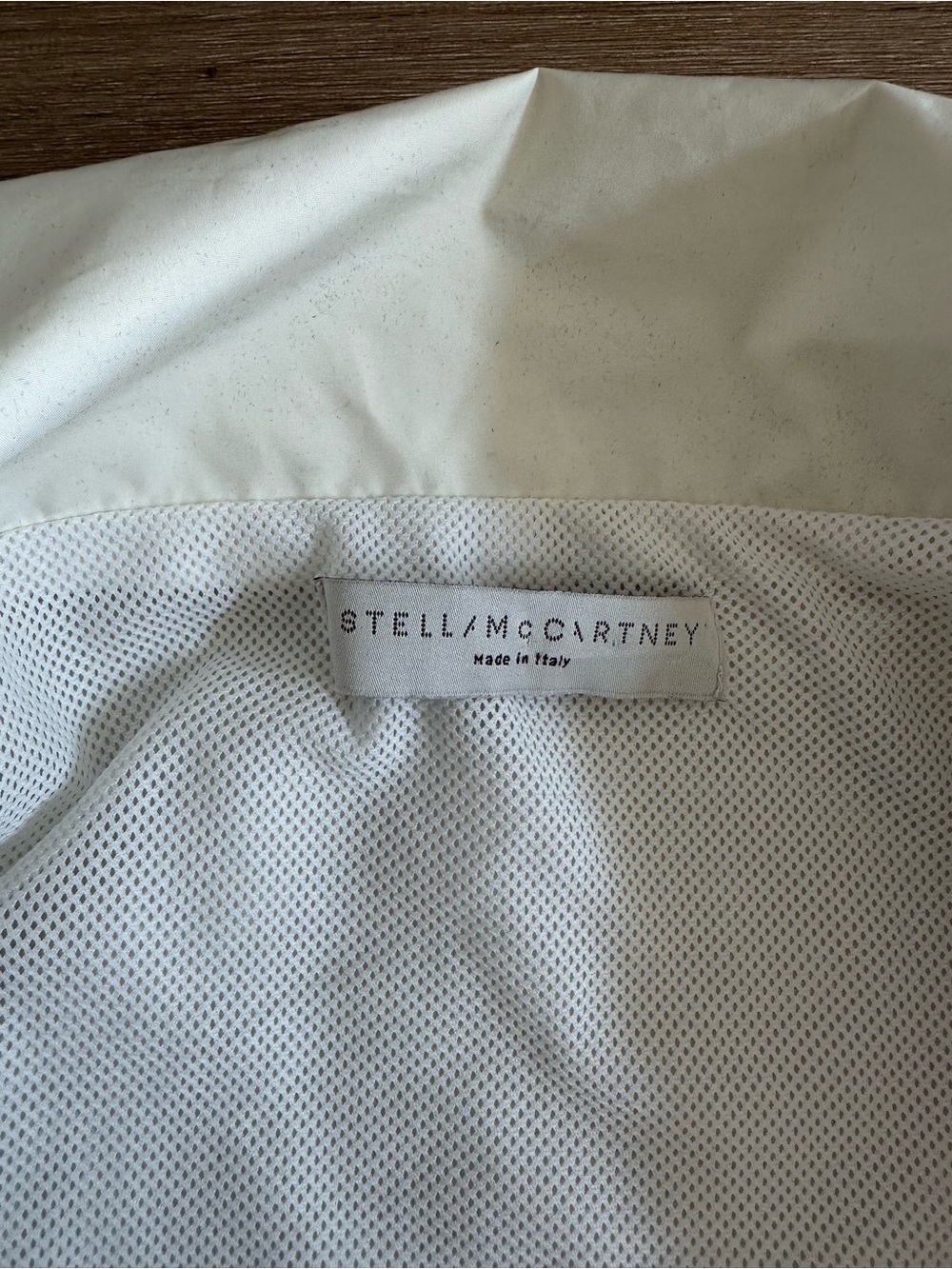 STELLA MCCARTNEY | CREAM PLEATED A-LINE JACKET/ RAIN COAT/ WINDBREAKER | EUC SZ4 - Picture 6 of 9